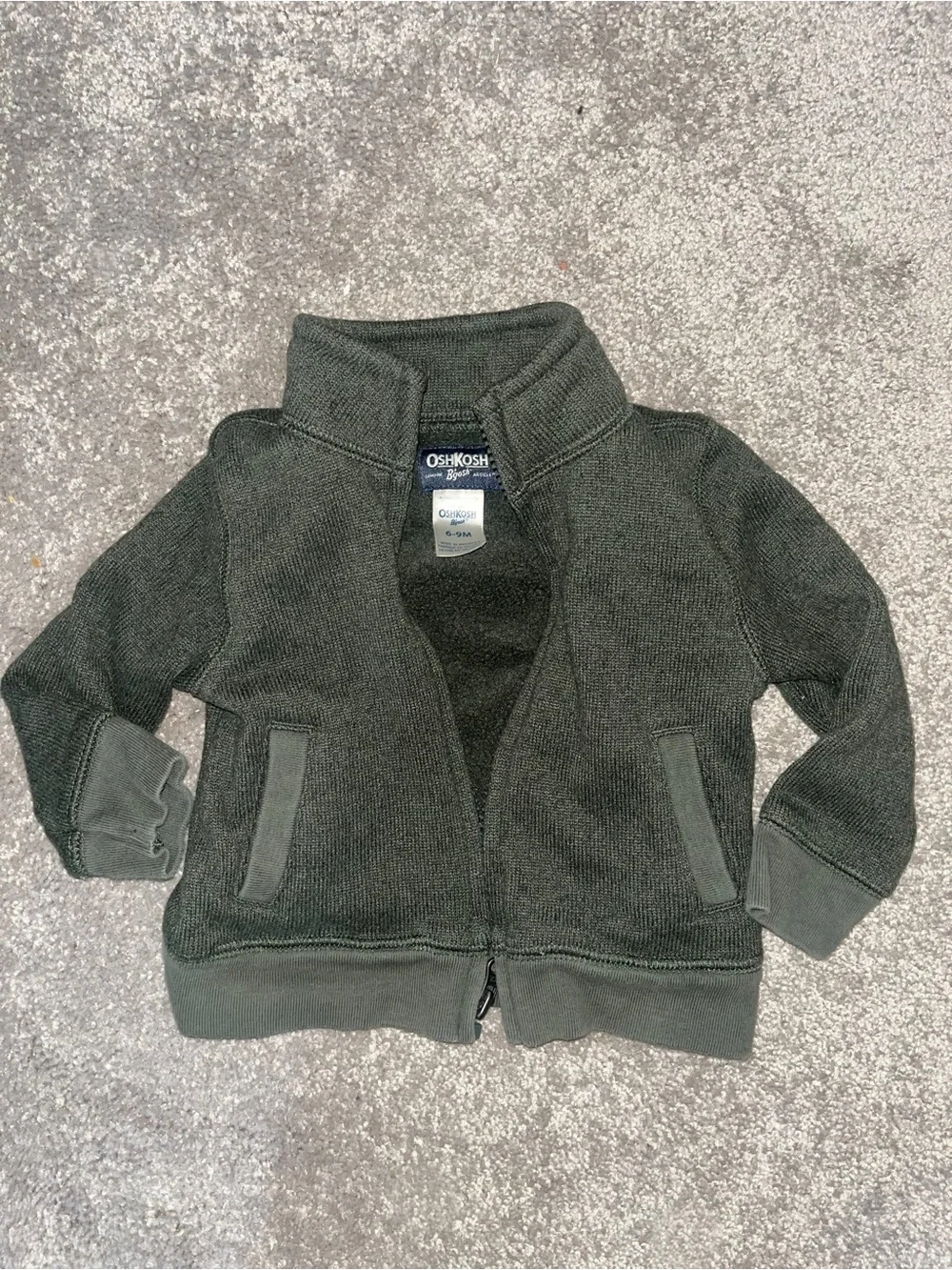 OshKosh B'gosh Kids Dark Olive Green Full-Zip Jacket